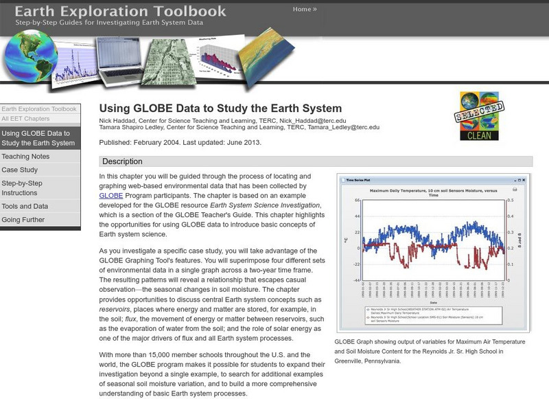 Serc: Using Globe Data to Study the Earth System Unit Plan Serc: Using Globe Data to Study the Earth System Unit Plan