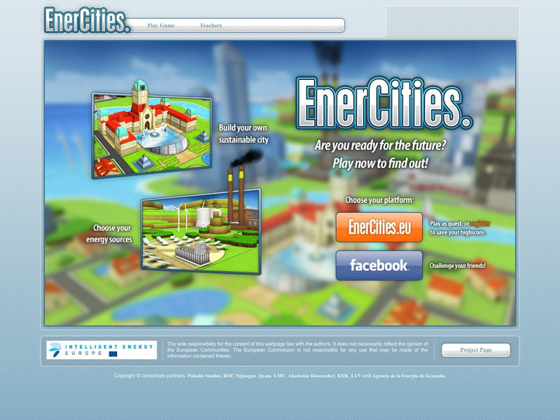European Commission: Enercities Game Interactive European Commission: Enercities Game Interactive