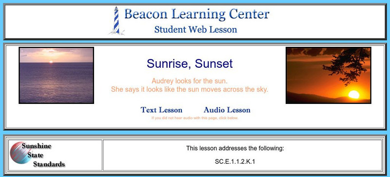 Beacon Learning Center: Sunrise Sunset Website