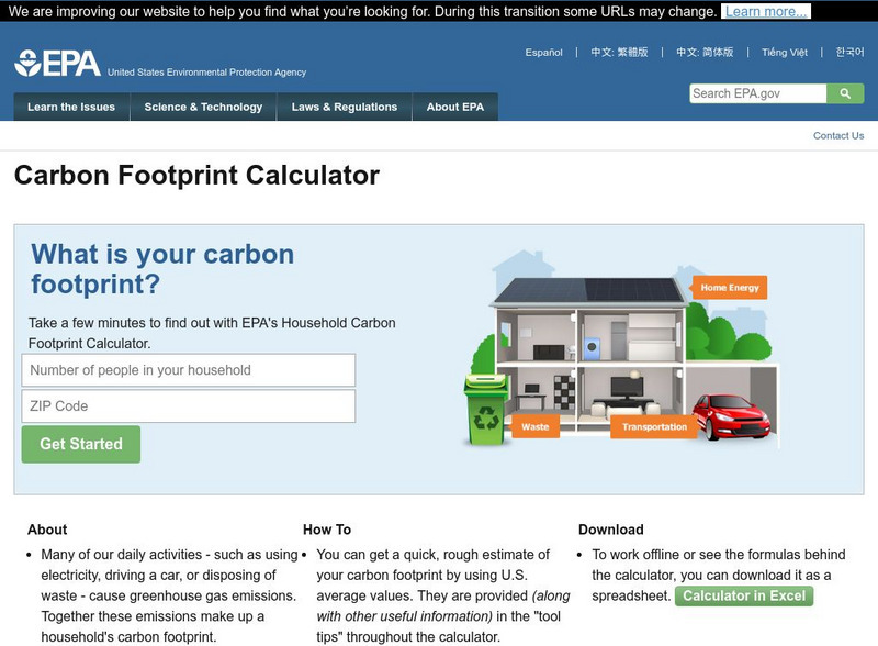 Epa: Household Carbon Footprint Calculator Interactive Epa: Household Carbon Footprint Calculator Interactive