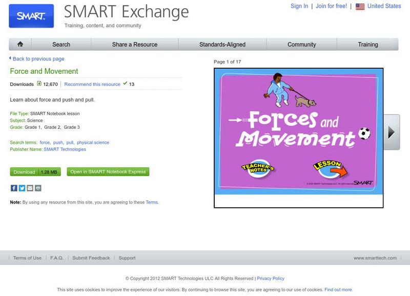 Smart: Force and Movement Whiteboard Smart: Force and Movement Whiteboard