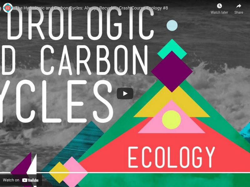 Crash Course: Ecology #8: The Hydrologic and Carbon Cycles: Always Recycle! Instructional Video