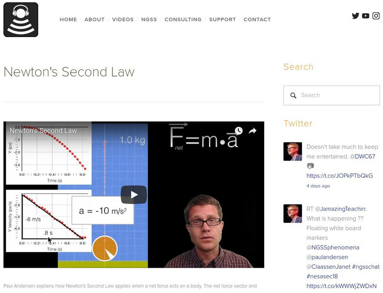 Bozeman Science: Newton's Second Law Instructional Video