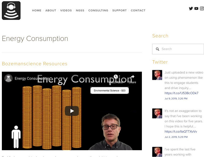 Bozeman Science: Energy Consumption Instructional Video