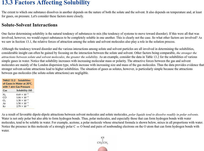 Pearson Education: Factors Affecting Solubility eBook Pearson Education: Factors Affecting Solubility eBook
