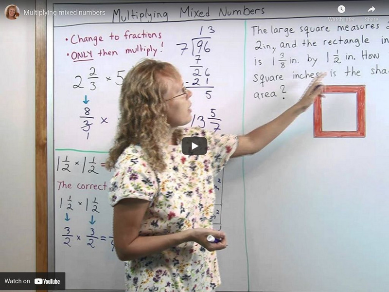 Math Mammoth: Multiplying Mixed Numbers Instructional Video