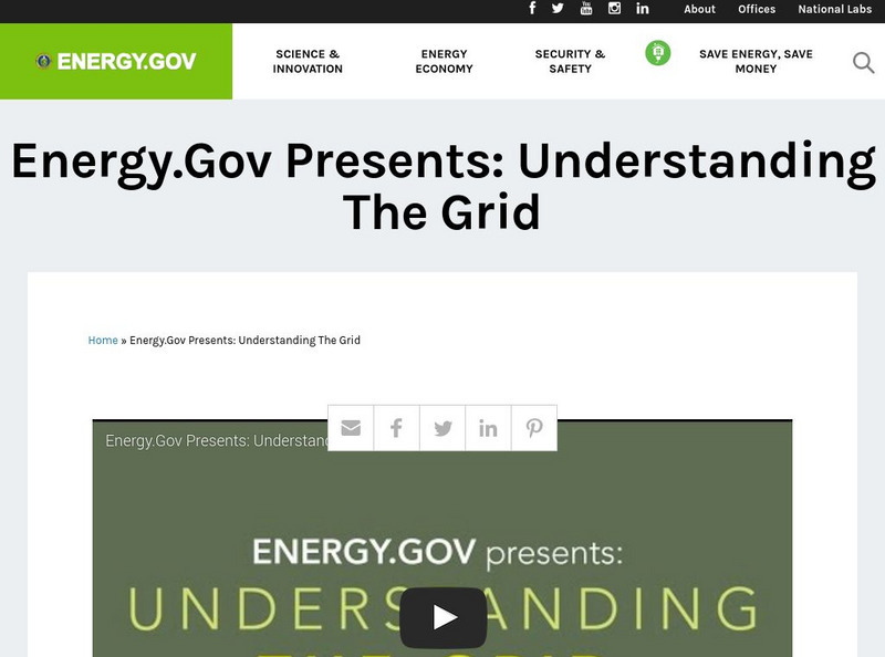 U.s. Department of Energy: energy.gov Presents: Understanding the Grid Instructional Video