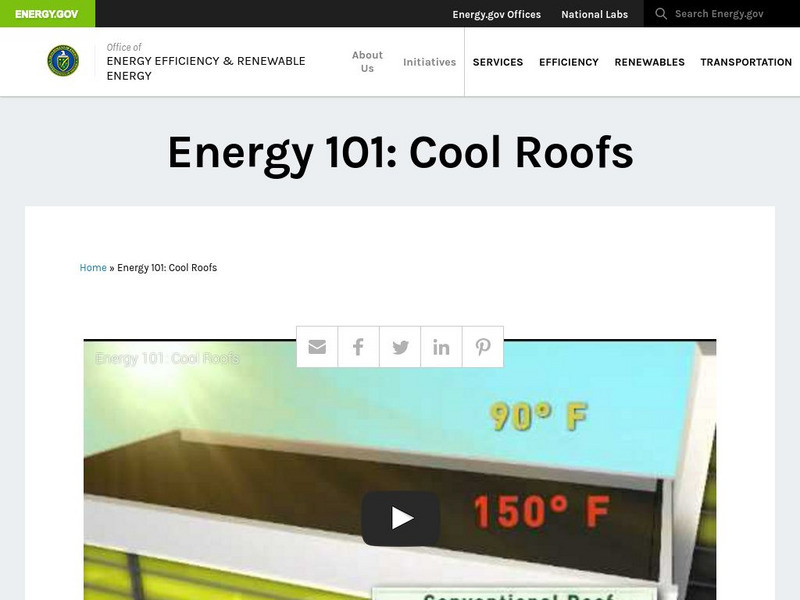 U.s. Department of Energy: Energy 101: Cool Roofs Instructional Video