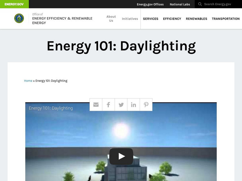 U.s. Department of Energy: Energy 101: Daylighting Instructional Video