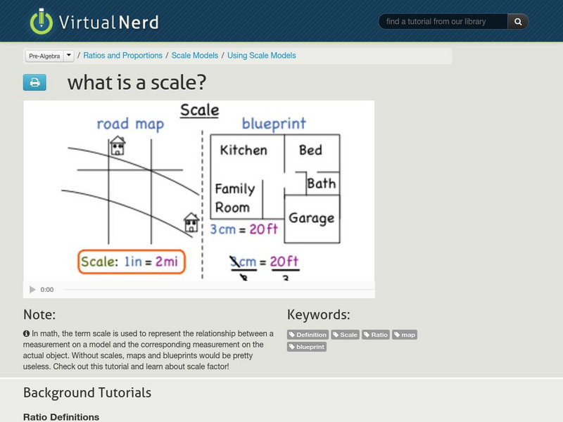 Virtual Nerd: What Is a Scale? Instructional Video Virtual Nerd: What Is a Scale? Instructional Video