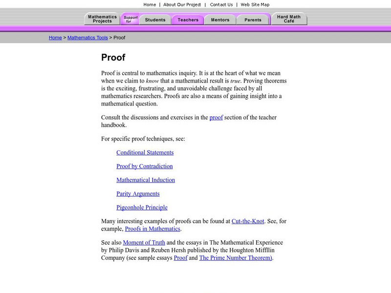 Making Mathematics: Proof Website Making Mathematics: Proof Website