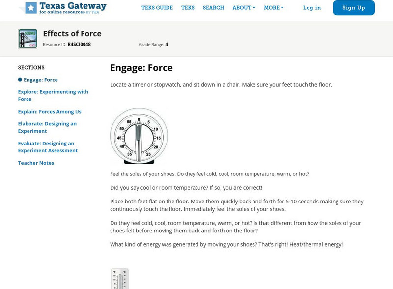 Texas Gateway: Effects of Force Unit Plan Texas Gateway: Effects of Force Unit Plan