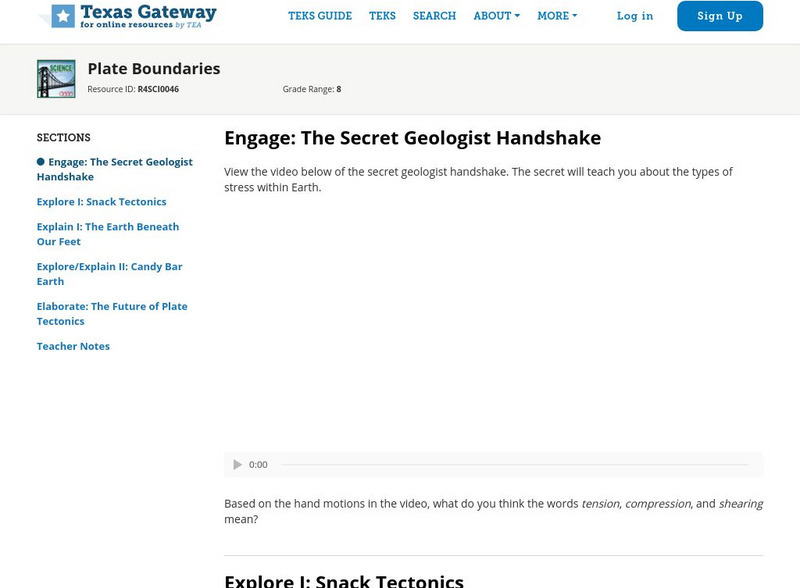Texas Gateway: Plate Boundaries Unit Plan Texas Gateway: Plate Boundaries Unit Plan