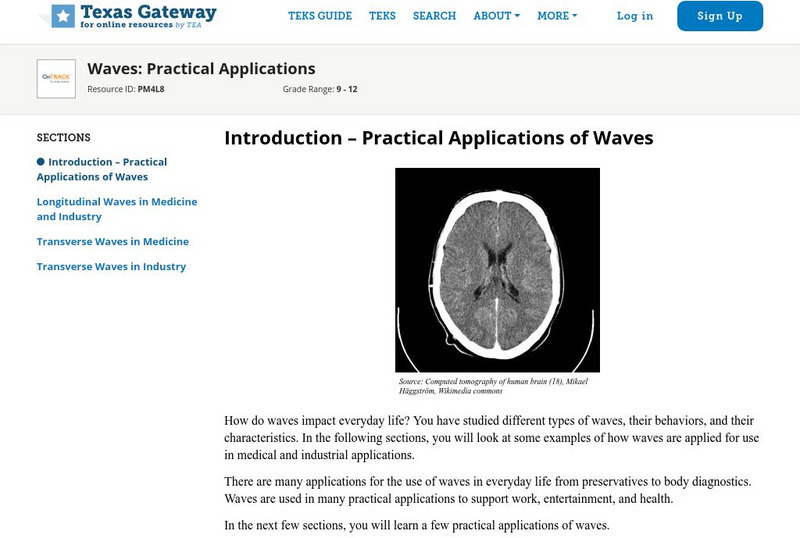 Texas Gateway: Waves: Practical Applications Unit Plan
