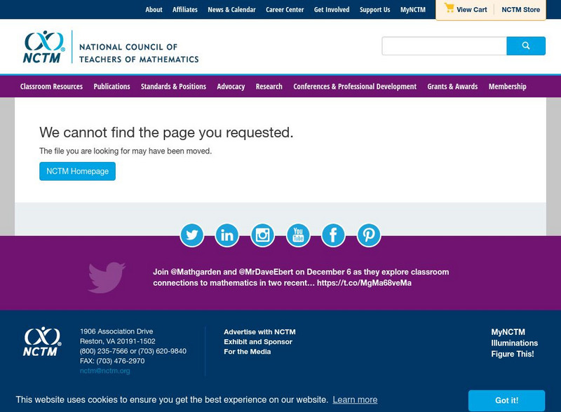 Nctm: The Math Forum Website Nctm: The Math Forum Website