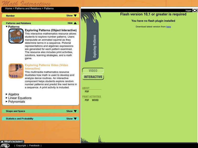 Learn Alberta: Exploring Patterns Instructional Video
