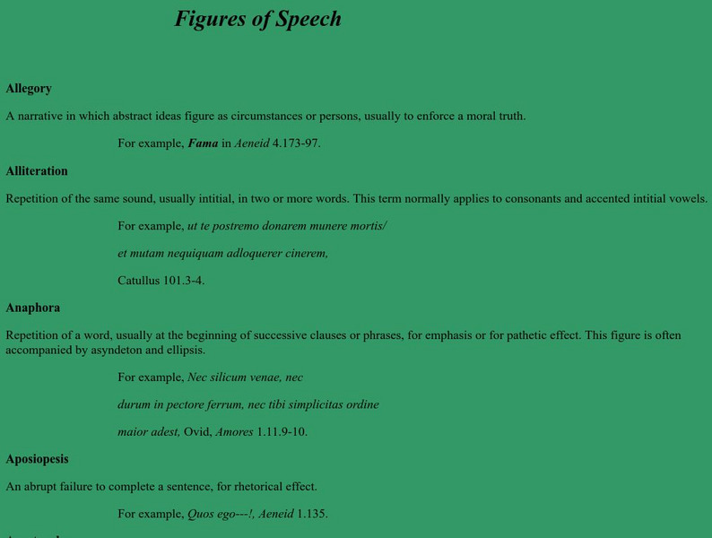 Hoocher: Figures of Speech Handout Hoocher: Figures of Speech Handout