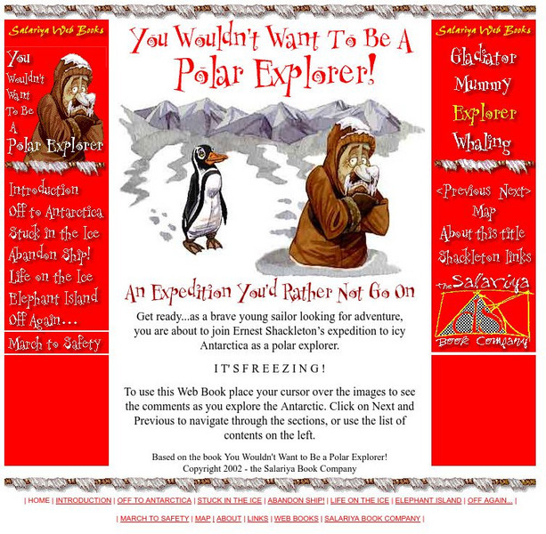 Salariya: You Wouldn't Want to Be a Polar Explorer! Website Salariya: You Wouldn't Want to Be a Polar Explorer! Website