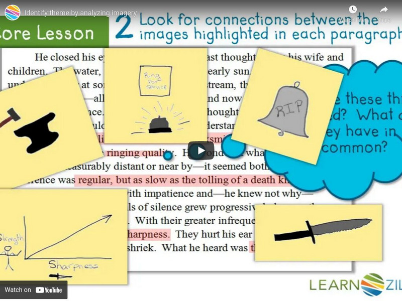 Learn Zillion: Lesson Video for 'Identify Theme by Analyzing Imagery' Instructional Video Learn Zillion: Lesson Video for 'Identify Theme by Analyzing Imagery' Instructional Video