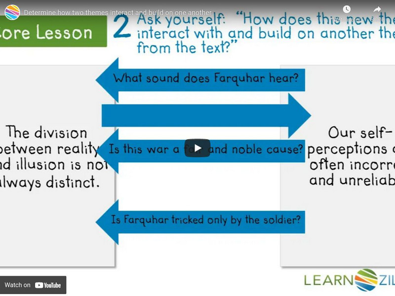 Learn Zillion: Video: Determine How Two Themes Interact and Build on One Another Instructional Video