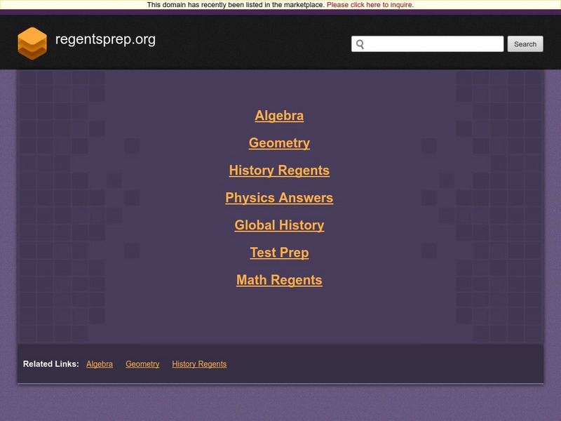 Regents Exam Prep Center: Radicals Unit Plan