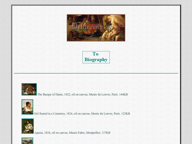 Carol Gerten Fine Arts: Eugene Delacroix Handout