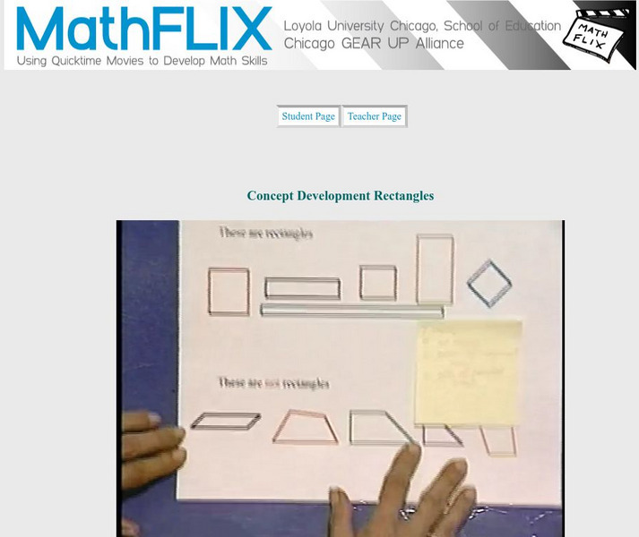 Math Flix: Concept Development Rectangles Instructional Video Math Flix: Concept Development Rectangles Instructional Video