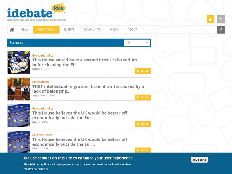 International Debate Education Association: Debates: Economic Issues Website International Debate Education Association: Debates: Economic Issues Website