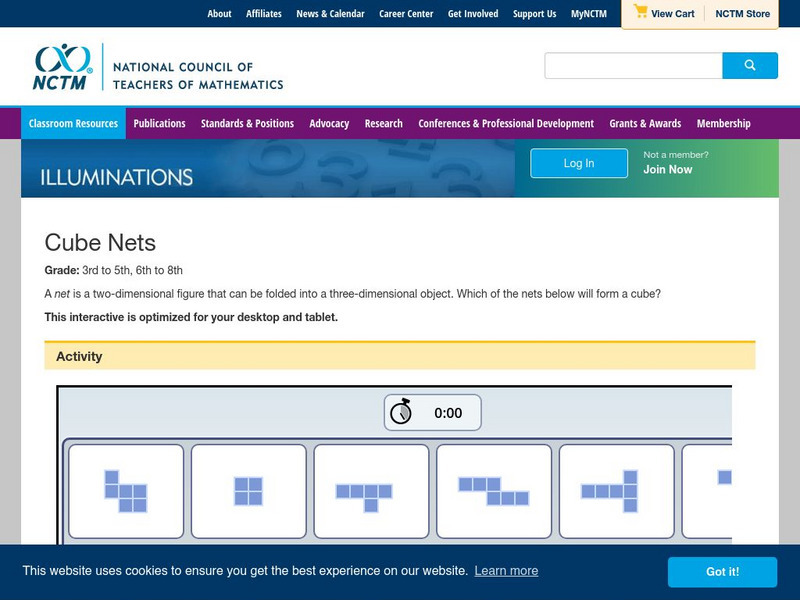 Nctm: Illuminations: Cube Nets Interactive Nctm: Illuminations: Cube Nets Interactive