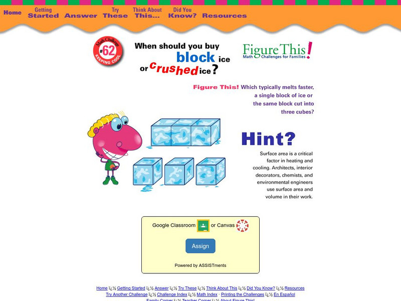 Nctm: Figure This: Keeping Cool Activity Nctm: Figure This: Keeping Cool Activity