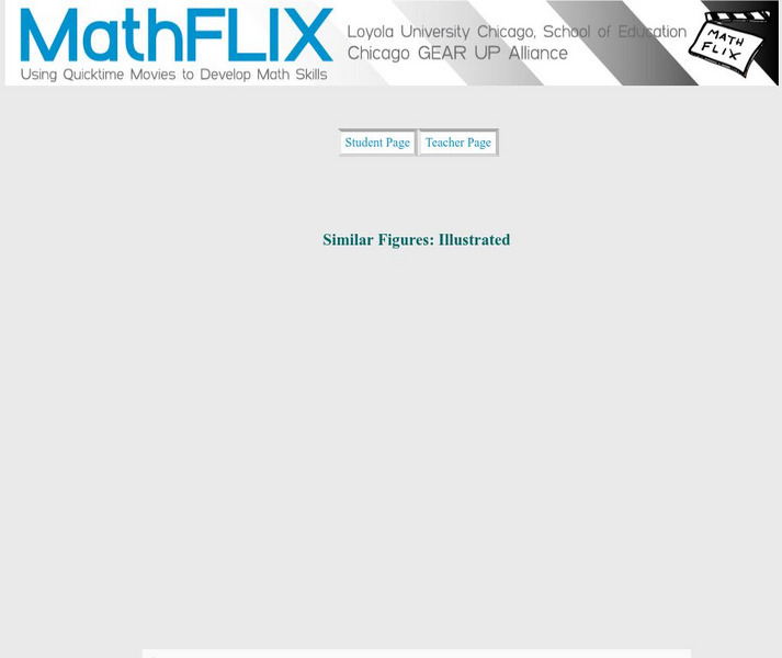 Math Flix: Similar Figures: Illustrated Instructional Video Math Flix: Similar Figures: Illustrated Instructional Video