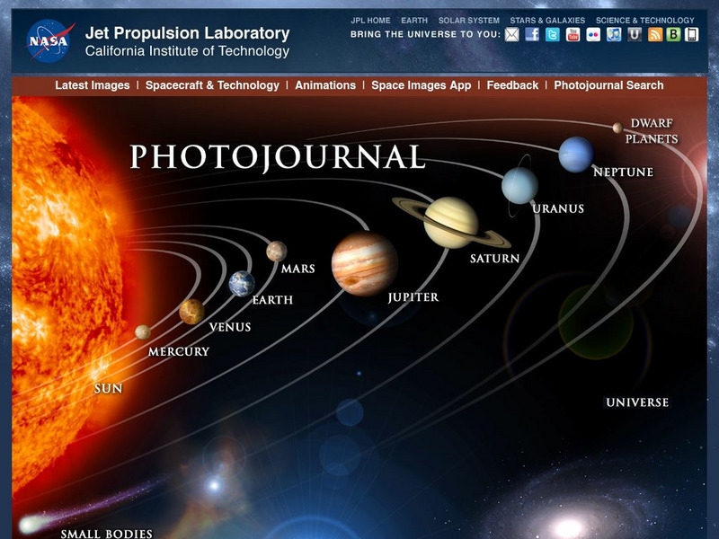 Nasa: Planetary Photojournal Website Nasa: Planetary Photojournal Website