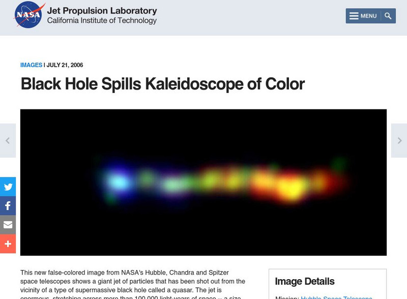 Nasa: Black Hole Spills Color Website Nasa: Black Hole Spills Color Website