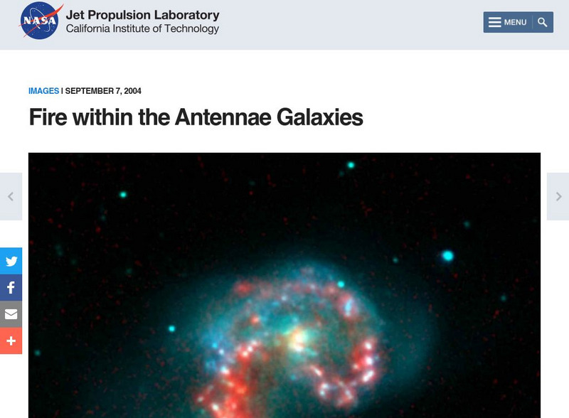 Nasa: Antennae Galaxies Website