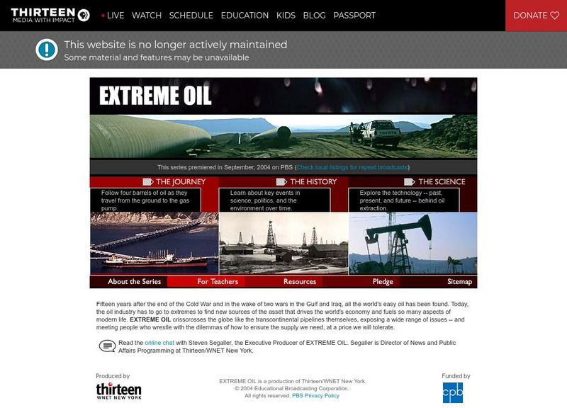 Wnet: Thirteen: Extreme Oil Website Wnet: Thirteen: Extreme Oil Website