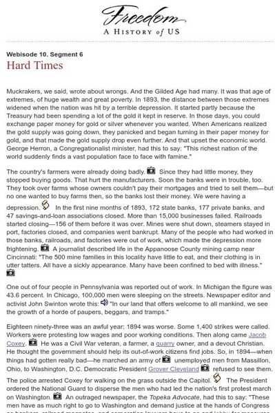 Wnet: Thirteen: Freedom: A History of Us. Printable Page Article Wnet: Thirteen: Freedom: A History of Us. Printable Page Article