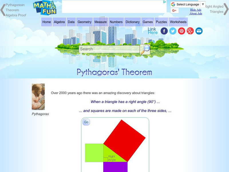 Math Is Fun: Pythagoras' Theorem Unit Plan