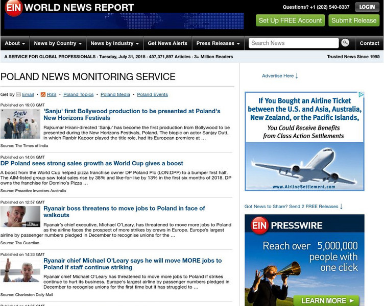 Ei nnews.com: Poland Today Website Ei nnews.com: Poland Today Website