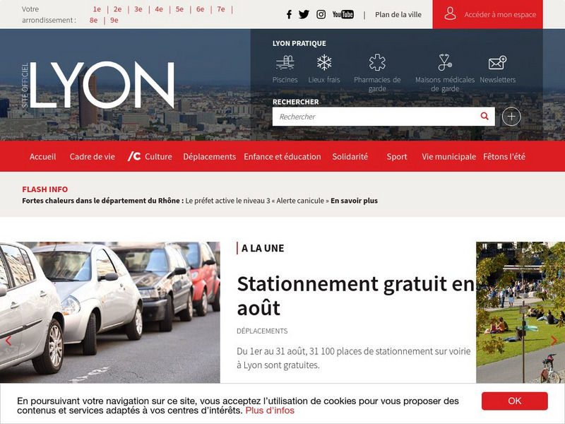 Mairie De Lyon: Homepage Website