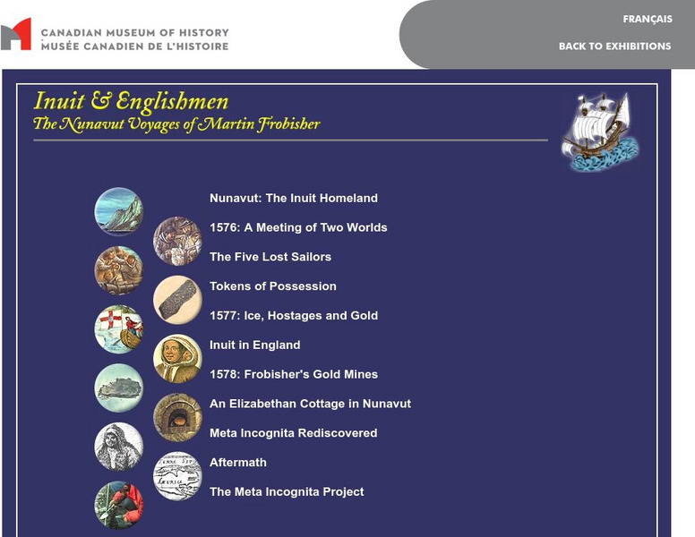 Canadian Museum of Civilization: Inuit Voyages of Frobisher Website Canadian Museum of Civilization: Inuit Voyages of Frobisher Website