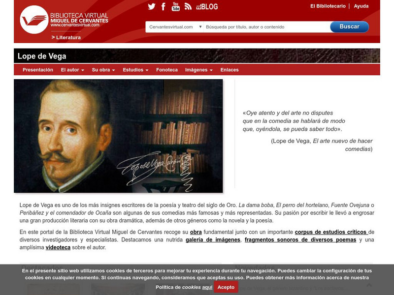 Biblioteca Virtual Lope De Vega Primary Biblioteca Virtual Lope De Vega Primary