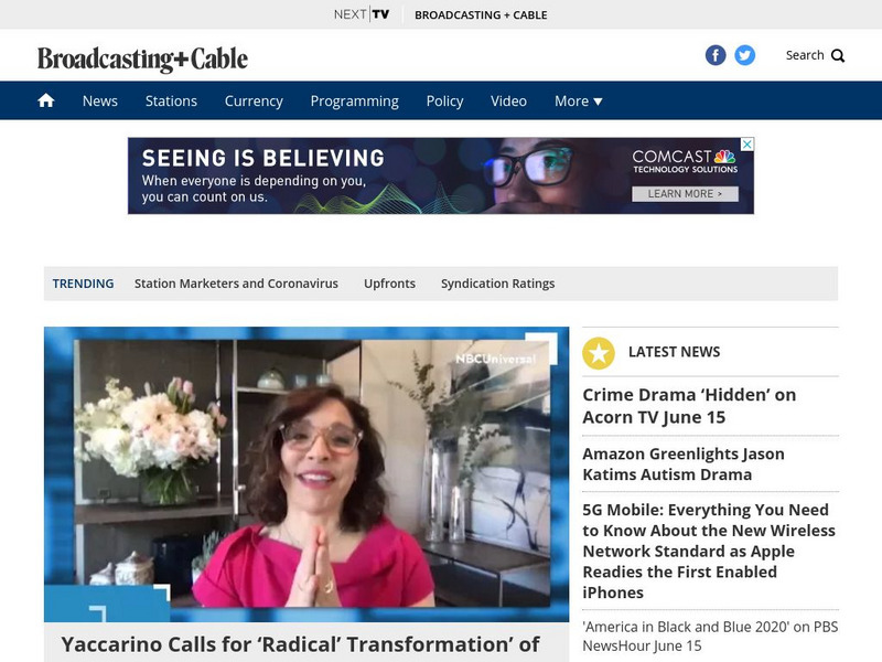 Broadcasting and Cable Online Magazine Website Broadcasting and Cable Online Magazine Website