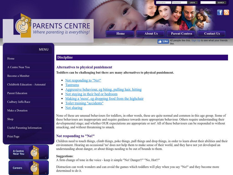 Parents Centre: Behaviour and Discipline Handout Parents Centre: Behaviour and Discipline Handout