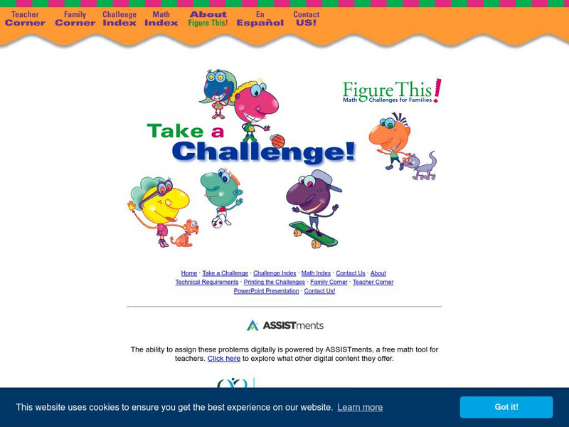 Nctm: Figure This: Math Challenges for Families Activity Nctm: Figure This: Math Challenges for Families Activity
