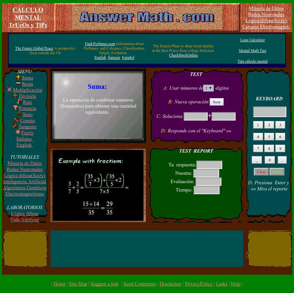 Answermath.com: Suma Interactive Answermath.com: Suma Interactive