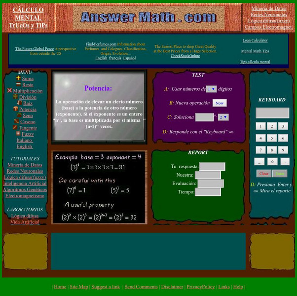 Answermath: Potencias Interactive Answermath: Potencias Interactive