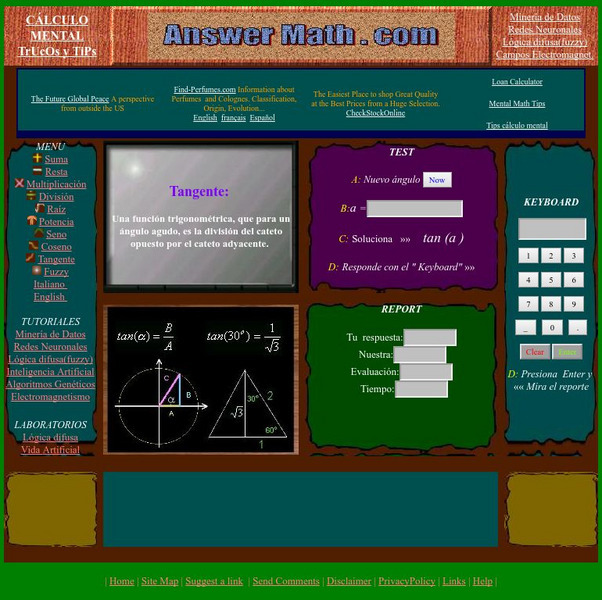Answermath: Tangente Interactive Answermath: Tangente Interactive