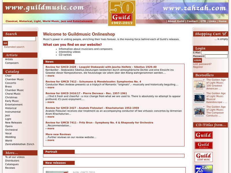 Guild Music: Luigi Boccherini Website