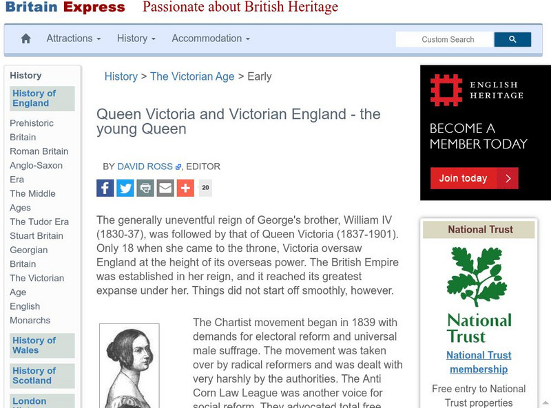 Britain Express: Queen Victoria and Victorian England the Young Queen Handout Britain Express: Queen Victoria and Victorian England the Young Queen Handout