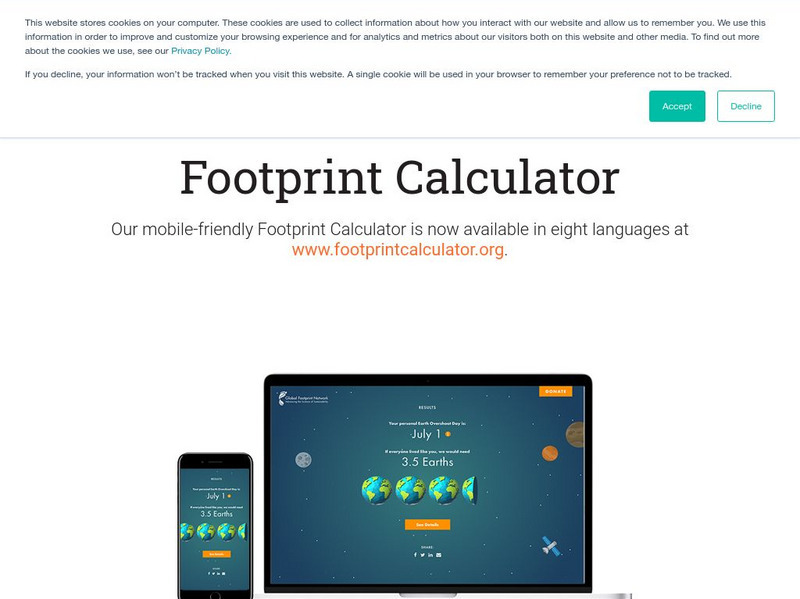 Global Footprint Network: Footprint Calculator Interactive Global Footprint Network: Footprint Calculator Interactive